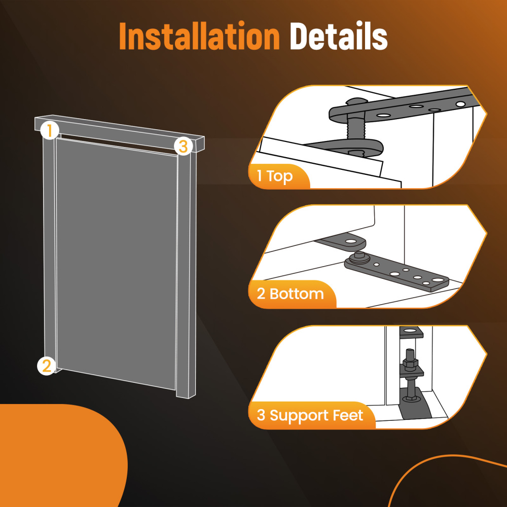 1 Set Pivot Hinge Kit For Hidden Bookcase Door Secret Door