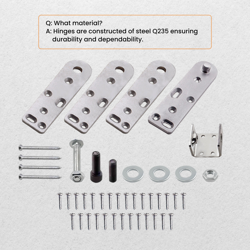 1 Set Pivot Hinge Kit For Hidden Bookcase Door Secret Door