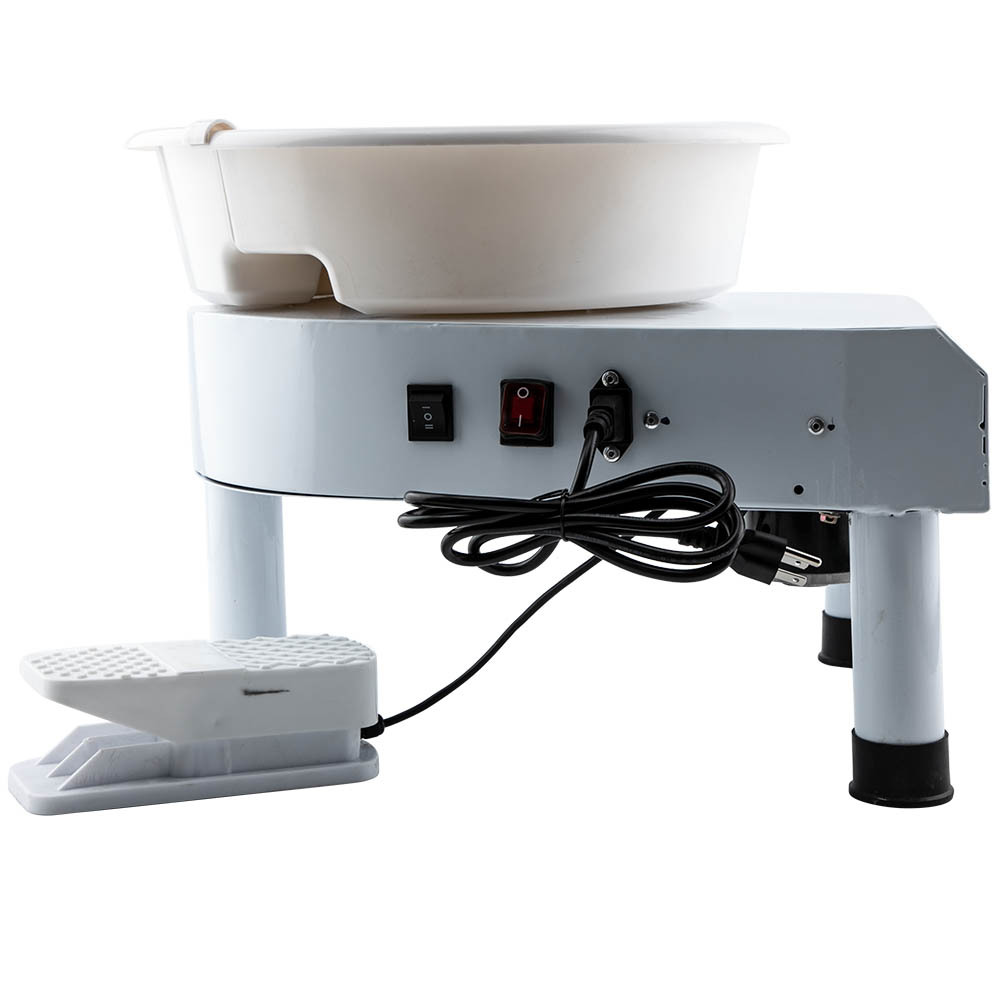 Stainless Steel compatible for White 250W 25CM Pottery Wheel Ceramic Machine Art Craft DIY
