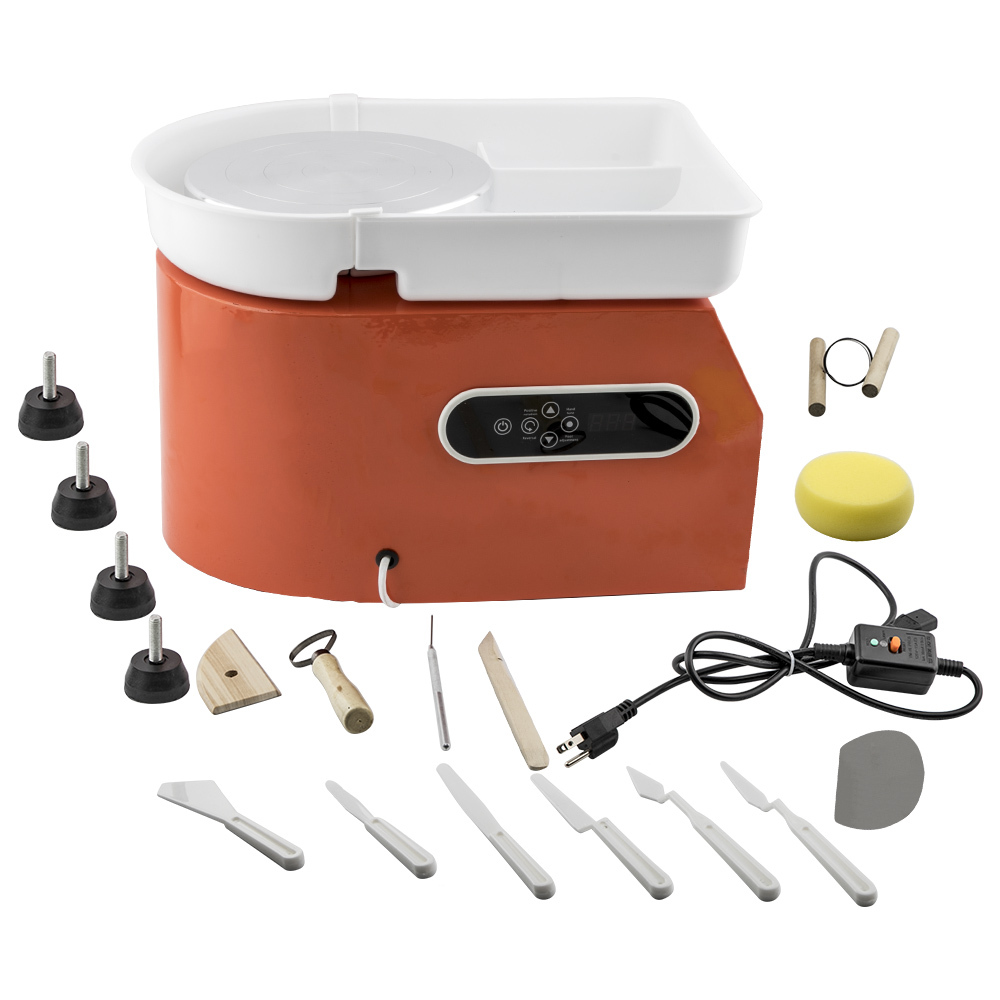 350W 25cm Pottery Wheel Electric Display Art Clay DIY Porcelain Machine