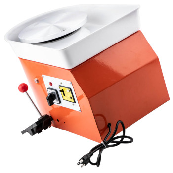 280W 25cm 9.8 Pottery Wheel Red Shaping Tool Set Art Craft DIY Ceramic Machine