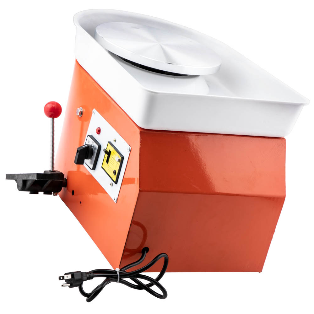 280W 25cm 9.8 Pottery Wheel Red Shaping Tool Set Art Craft DIY Ceramic Machine