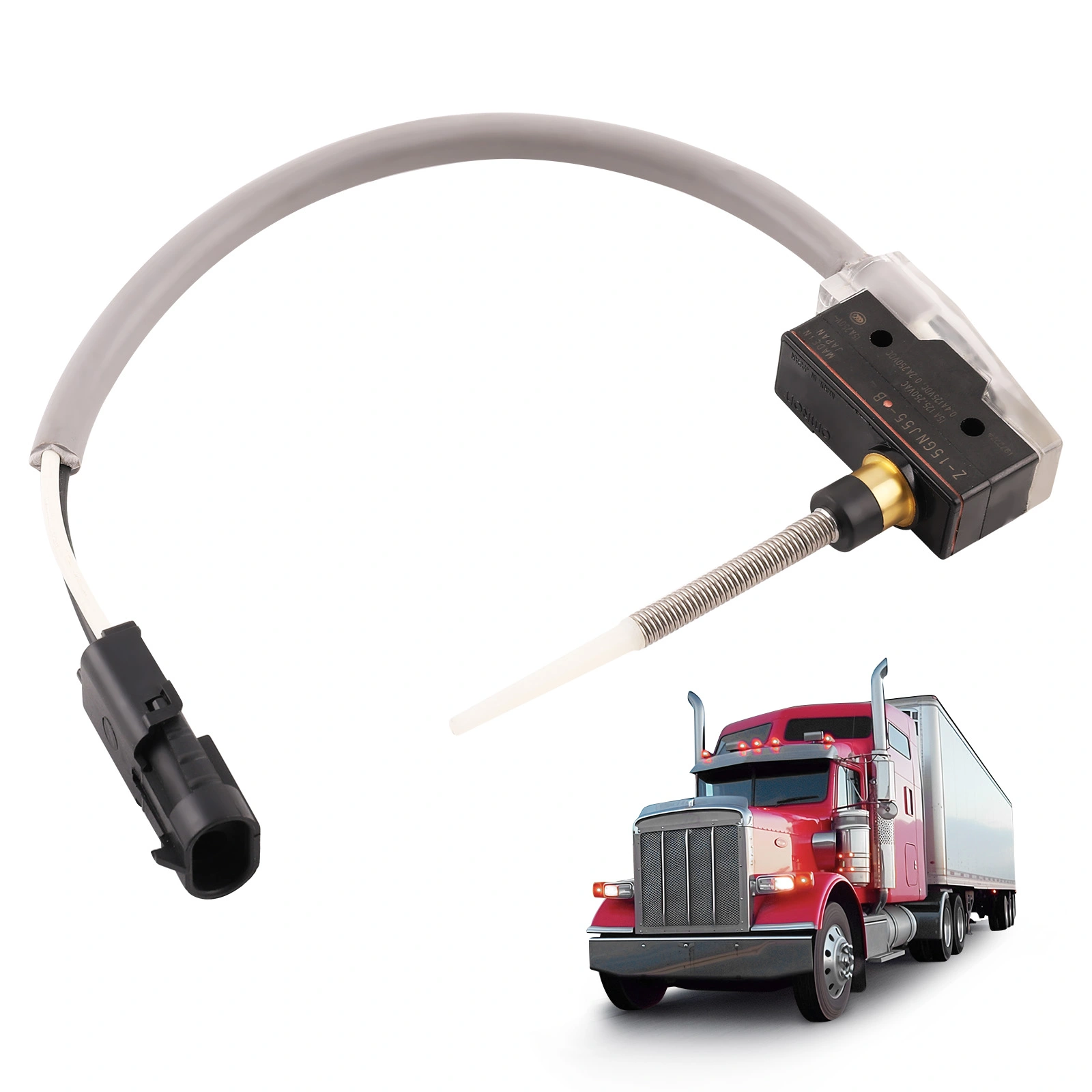 Clutch Switch Compatible With 1987-2007 Peterbilt 378 1986-2007 Peterbilt 379 Replace# 1604996, 16-04344, 16-04996, 1604996-577.75612