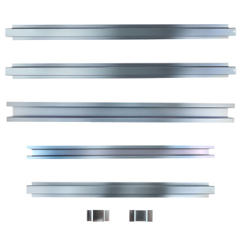 Bed Floor Support Crossmember Rails / Bed Brace Rails compatible for Dodge Ram 1996-2017