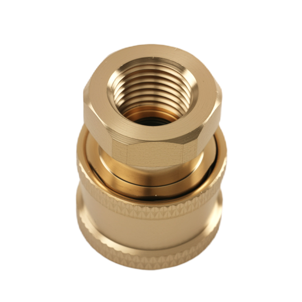 1/4 Quick Connect Adapter to Female NPT Brass for Pressure Washer Pump 2PCS