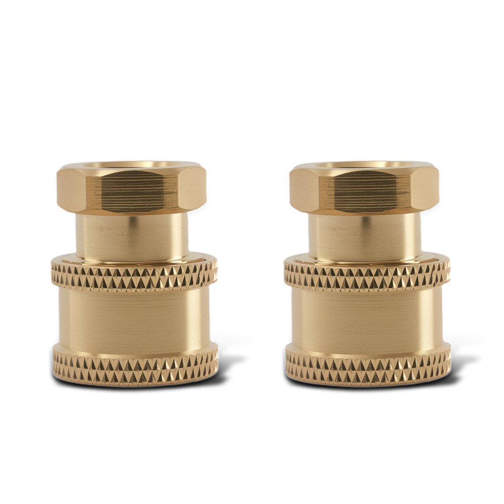 1/4 Quick Connect Adapter to Female NPT Brass for Pressure Washer Pump 2PCS