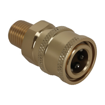 2Pcs 1/4 Quick Connect Male NPT Thread High Pressure Washer Adapter Fitting