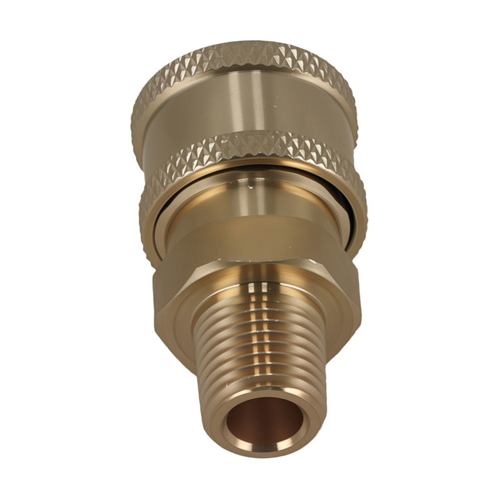 2Pcs 1/4 Quick Connect Male NPT Thread High Pressure Washer Adapter Fitting