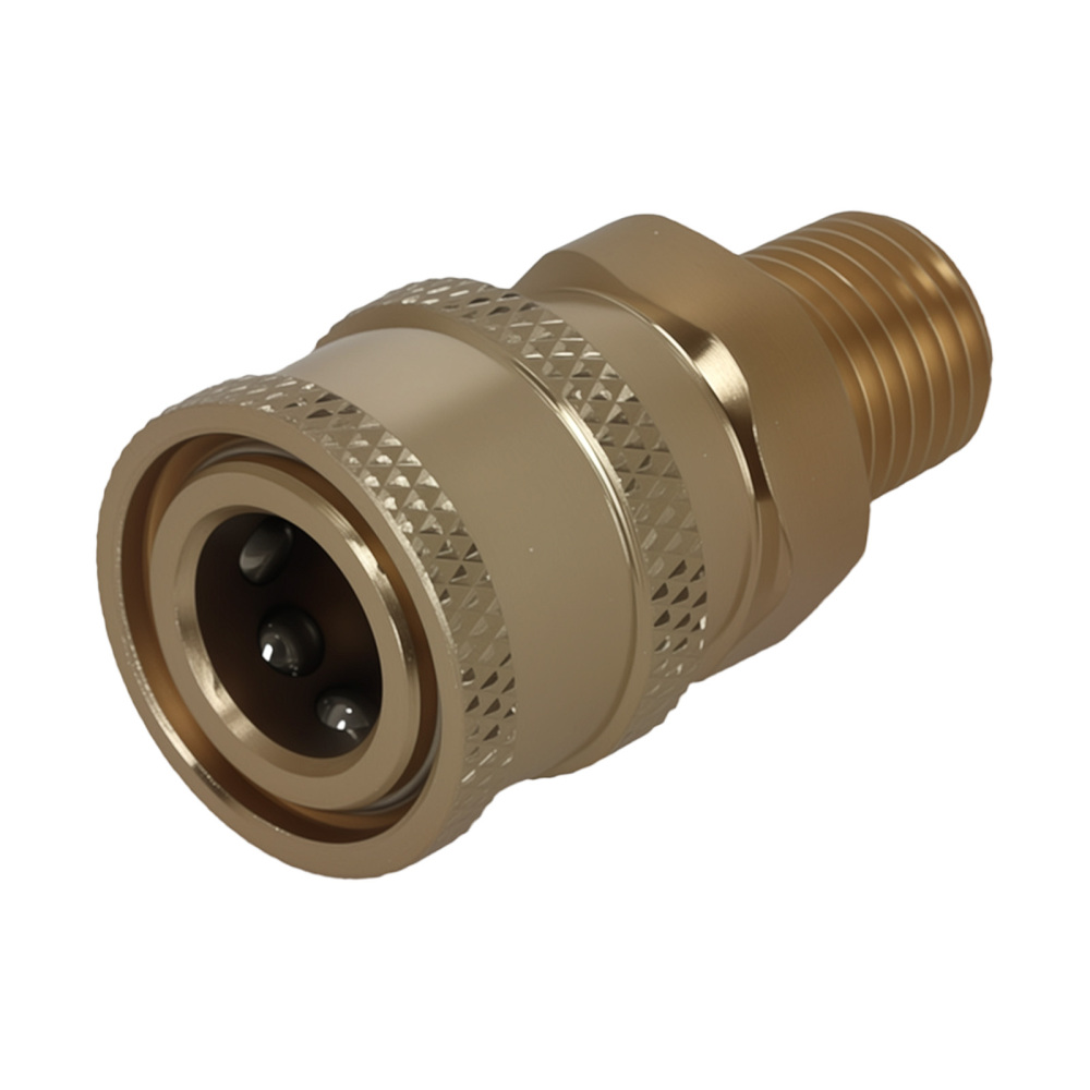 2Pcs 1/4 Quick Connect Male NPT Thread High Pressure Washer Adapter Fitting