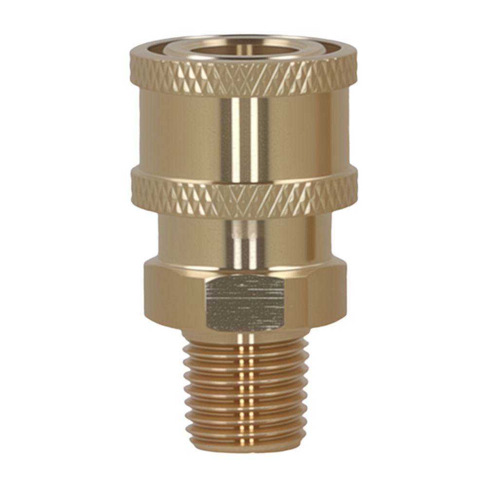 2Pcs 1/4 Quick Connect Male NPT Thread High Pressure Washer Adapter Fitting