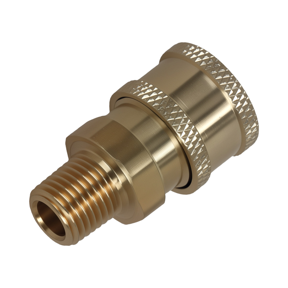 2Pcs 1/4 Quick Connect Male NPT Thread High Pressure Washer Adapter Fitting