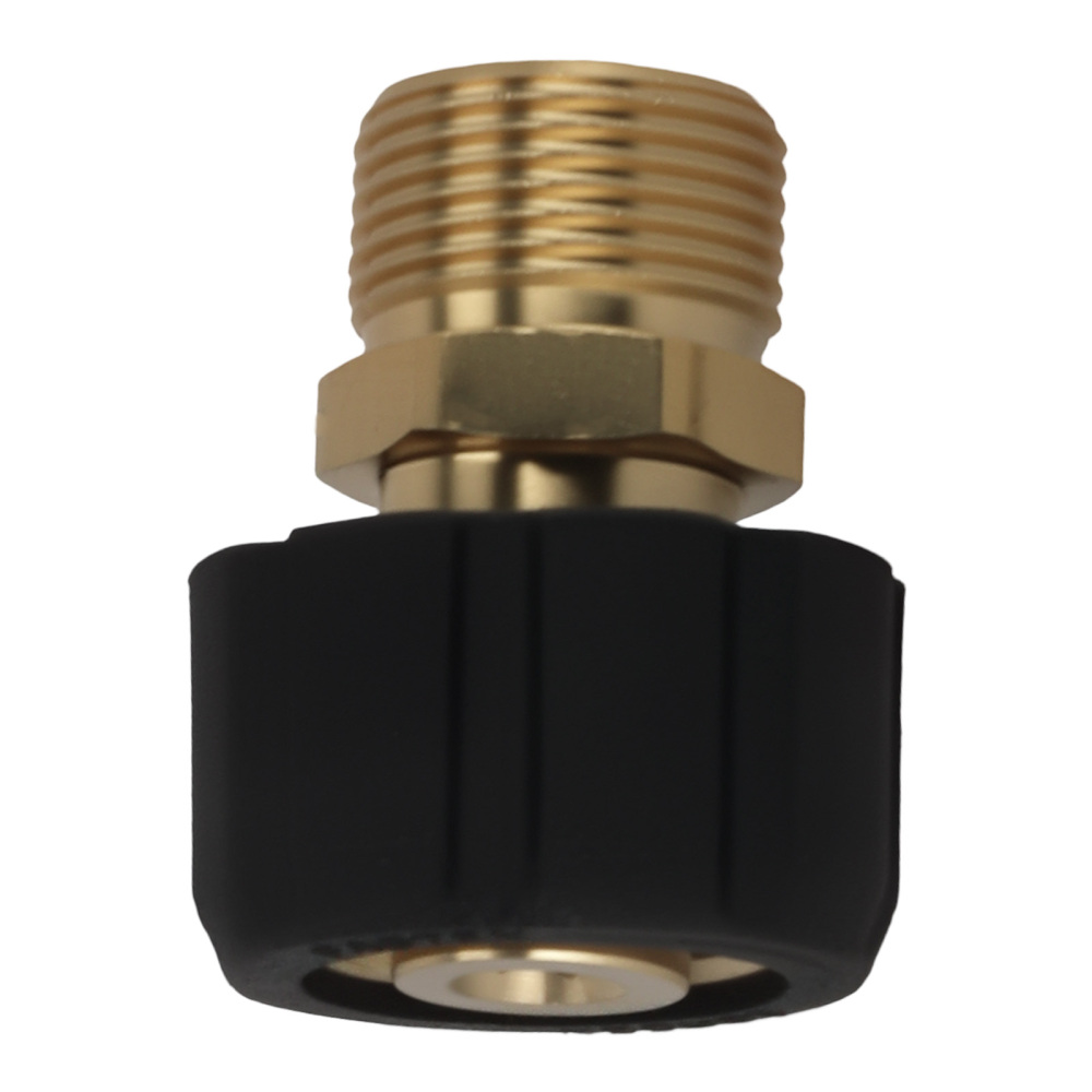 2PCS Pressure Washer Adapter M22 14mm to M22 15mm Brass Coupler Fitting 5000PSI