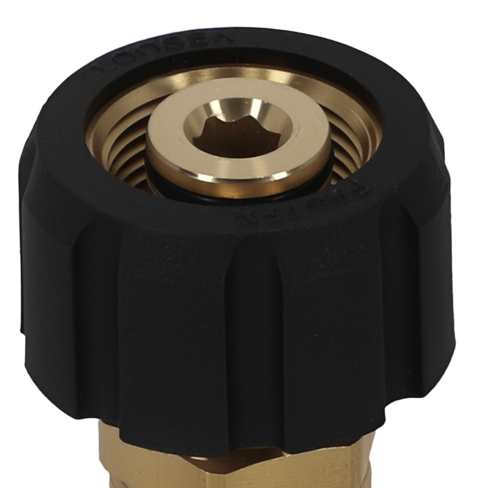 2PCS Pressure Washer Adapter M22 14mm to M22 15mm Brass Coupler Fitting 5000PSI