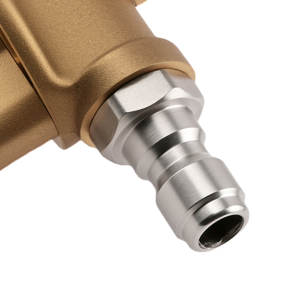 1/4 Pressure Washer Adapter Pivoting Coupler 240° Rotation Brass Stainless