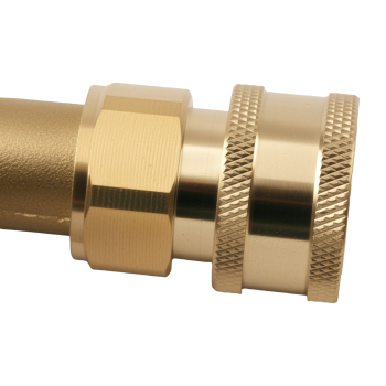 3/8 Brass Quick Coupler Y-Adapter for Pressure Washer Dual Gun Branch Tee