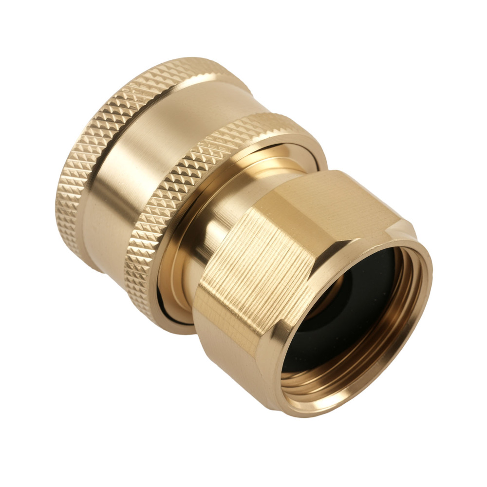 3/8 Brass Quick Coupler Y-Adapter for Pressure Washer Dual Gun Branch Tee