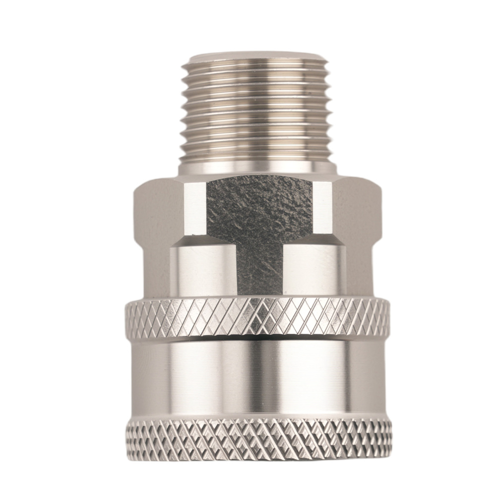 3/8 NPT Pressure Washer Coupler Quick Connect Adapter Steel Fitting 4 Pcs