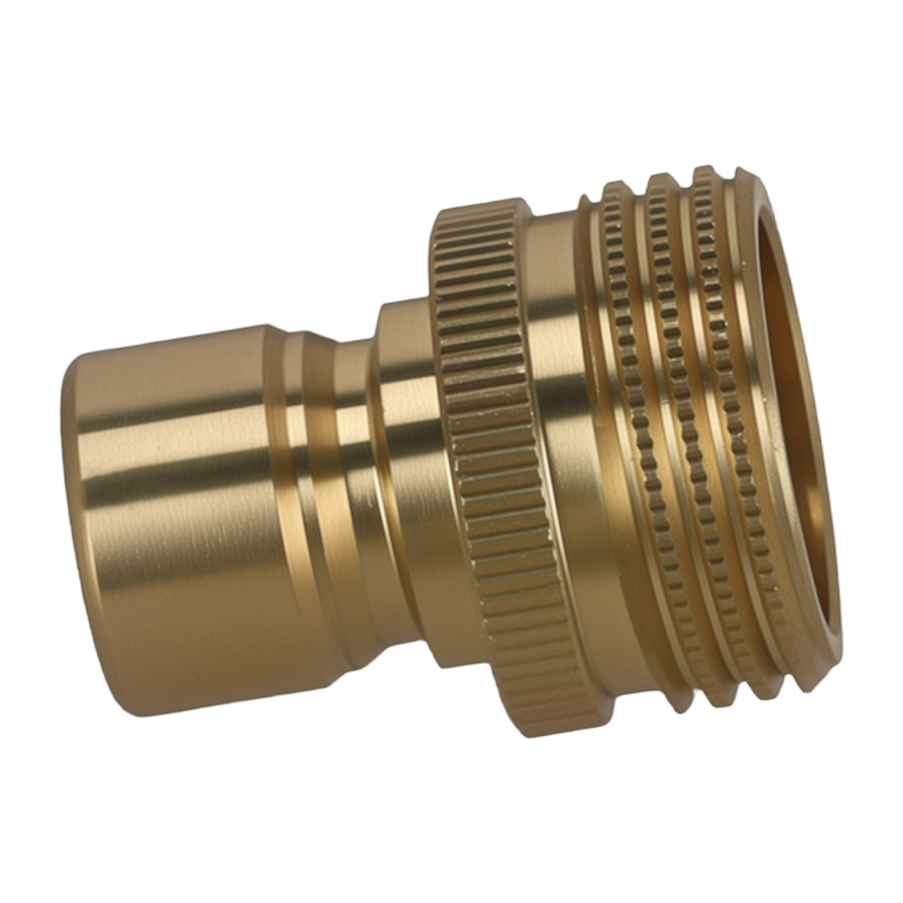 3/4 Brass Adapter Coupler for Pressure Washer Quick Connect Garden Hose 4Pcs