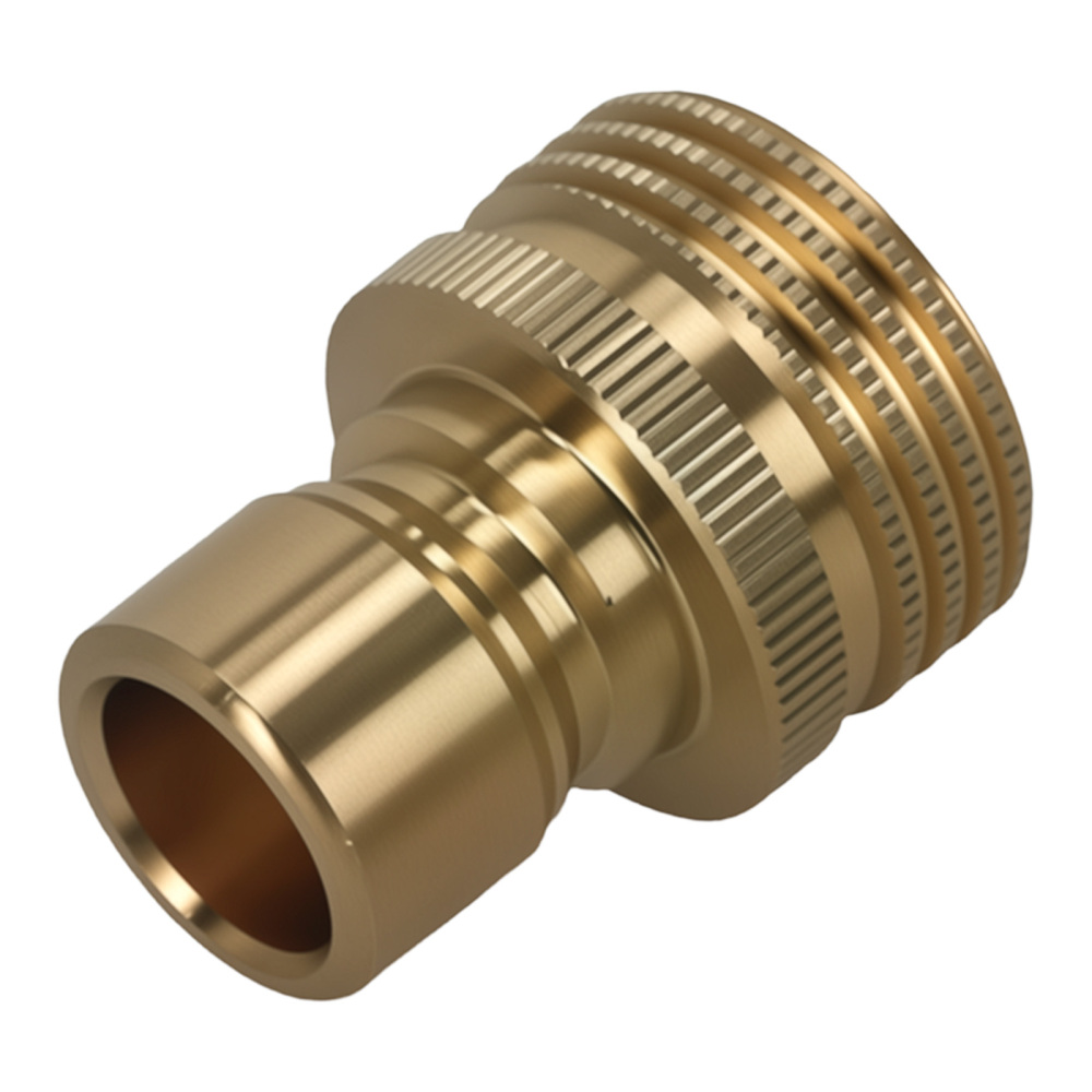 3/4 Brass Adapter Coupler for Pressure Washer Quick Connect Garden Hose 4Pcs