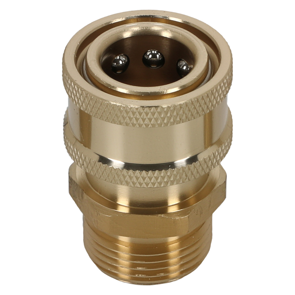 High Pressure Washer Adapter M22-15 Swivel to 3/8 QCBrass Connection Kit 4pc