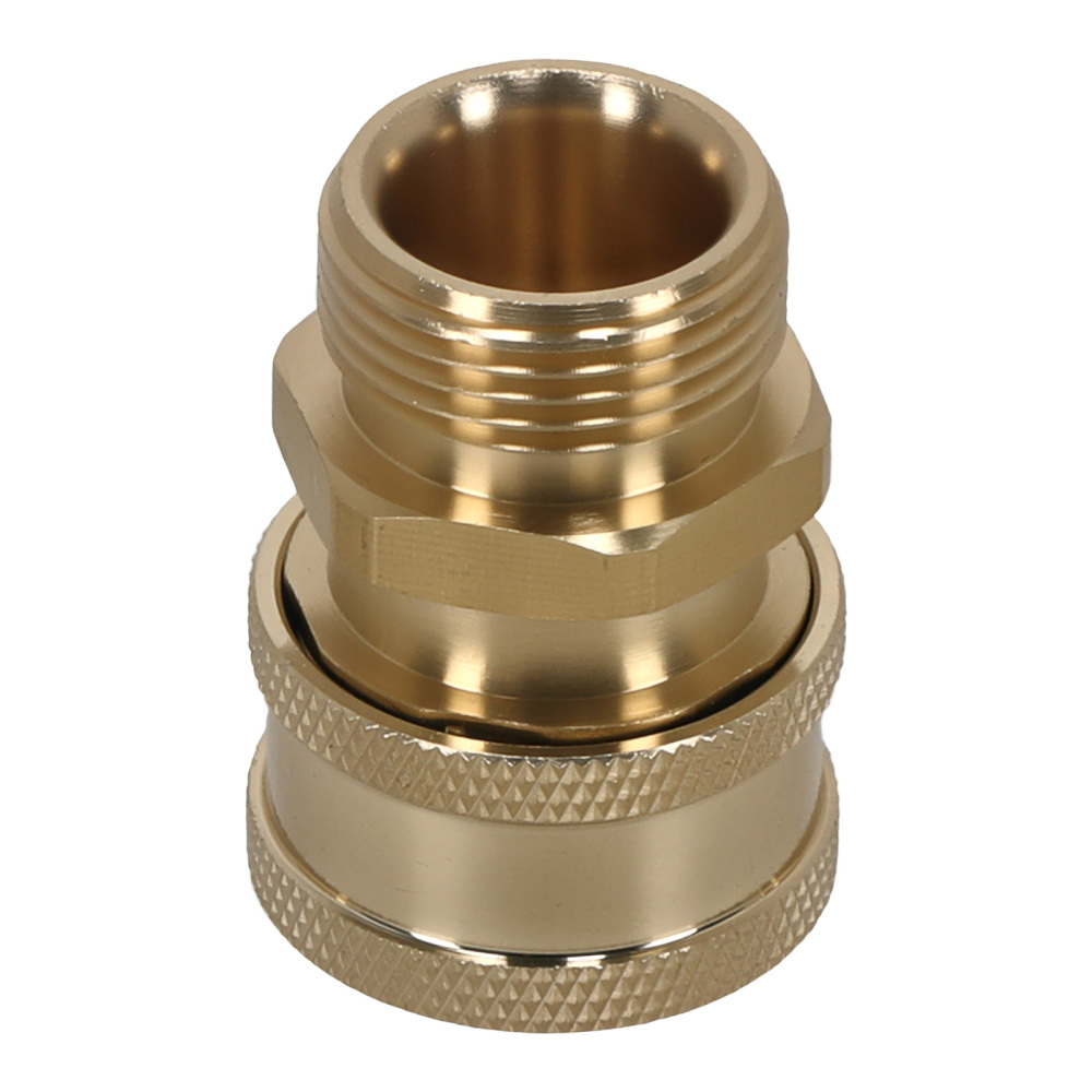 High Pressure Washer Adapter M22-15 Swivel to 3/8 QCBrass Connection Kit 4pc