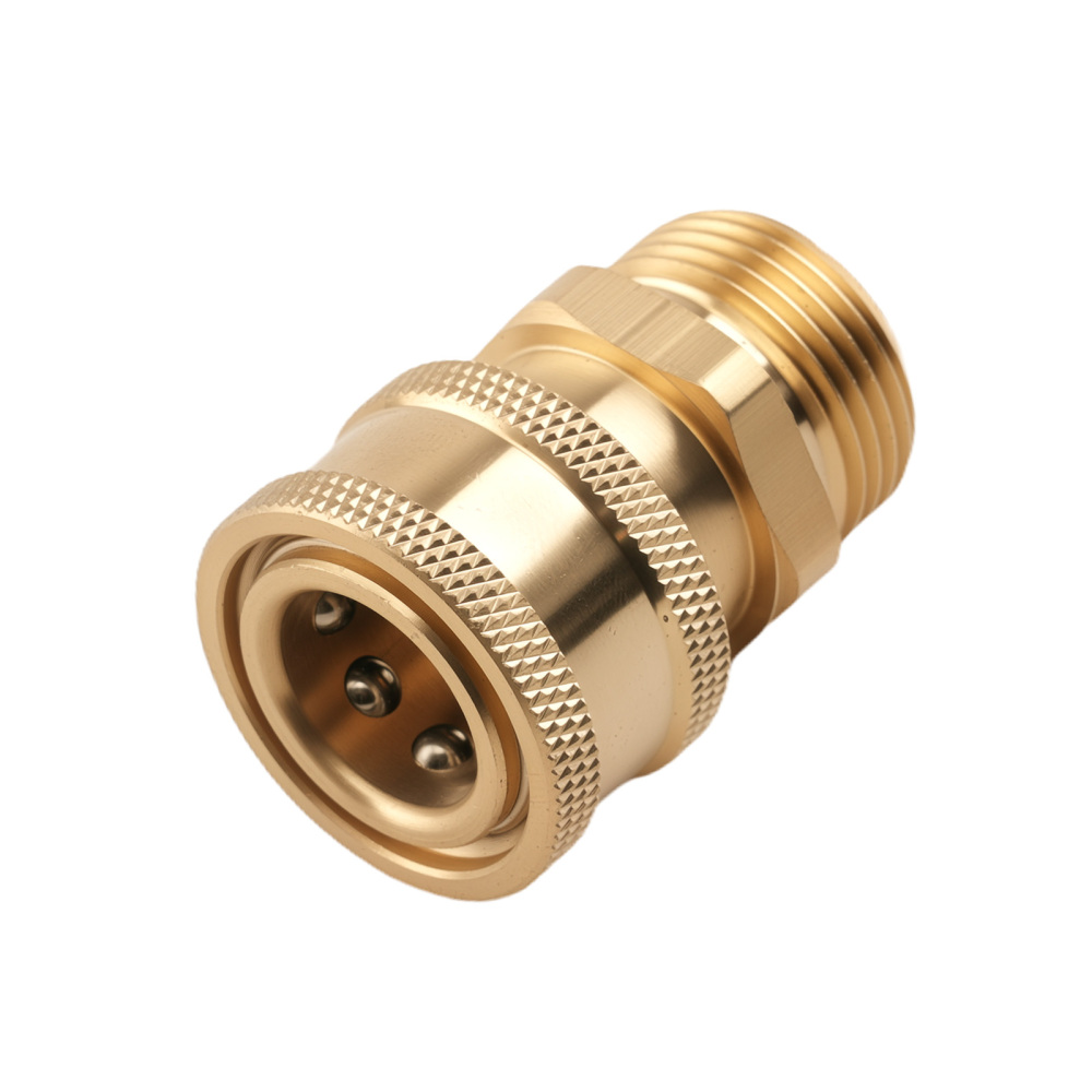 Brass M22 14mm Adapter 8PC Quick Connect for Pressure Washer Fitting Kit