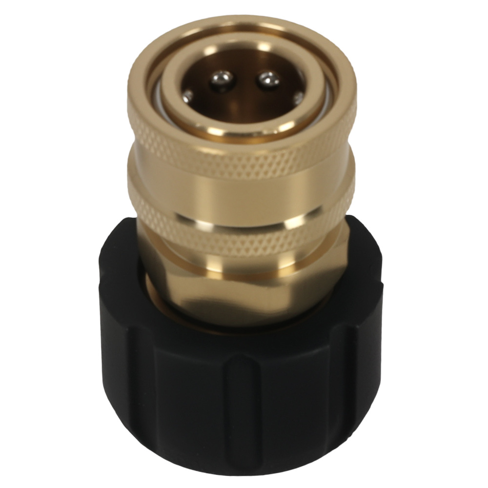 3/8 Quick Connect M22 14mm Pressure Washer Adapter Brass Fitting 5000PSI