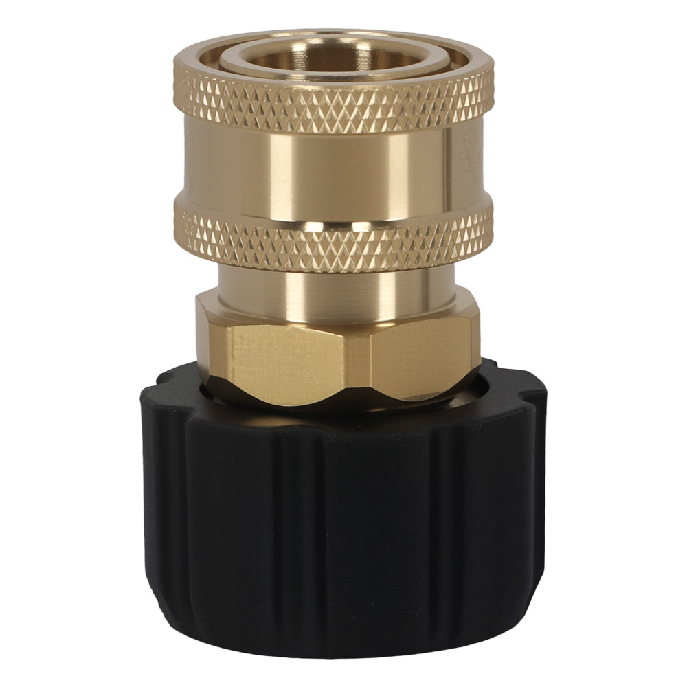 3/8 Quick Connect M22 14mm Pressure Washer Adapter Brass Fitting 5000PSI