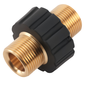 Brass M22 14mm Pressure Washer Adapter Male Thread Quick Connect Fitting 2PCS