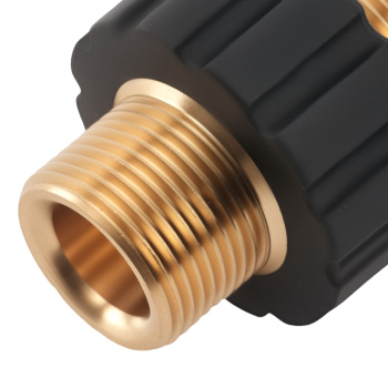 Brass M22 14mm Pressure Washer Adapter Male Thread Quick Connect Fitting 2PCS