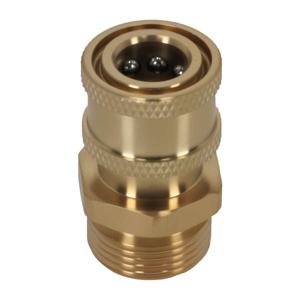 2x Brass Quick Connect M22 to 1/4 Pressure Washer Adapter 5000 PSI