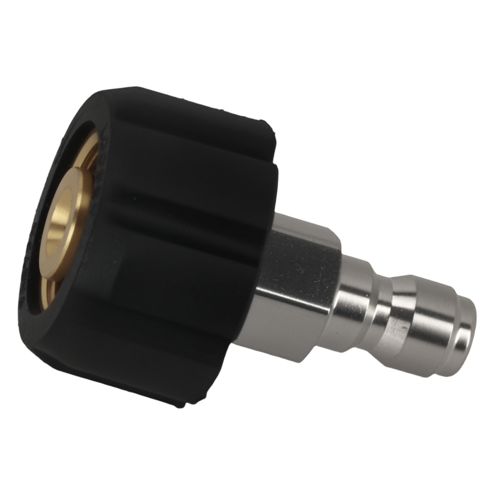2x Brass Quick Connect M22 to 1/4 Pressure Washer Adapter 5000 PSI