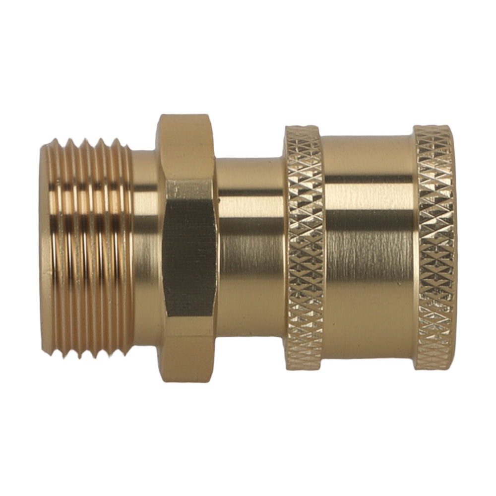 2x Brass Quick Connect M22 to 1/4 Pressure Washer Adapter 5000 PSI