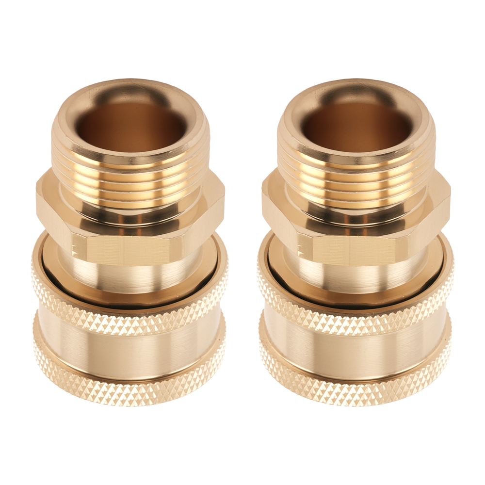 3/8 Quick Connect Brass Coupler M22 for Pressure Washer Accessories 5000PSI