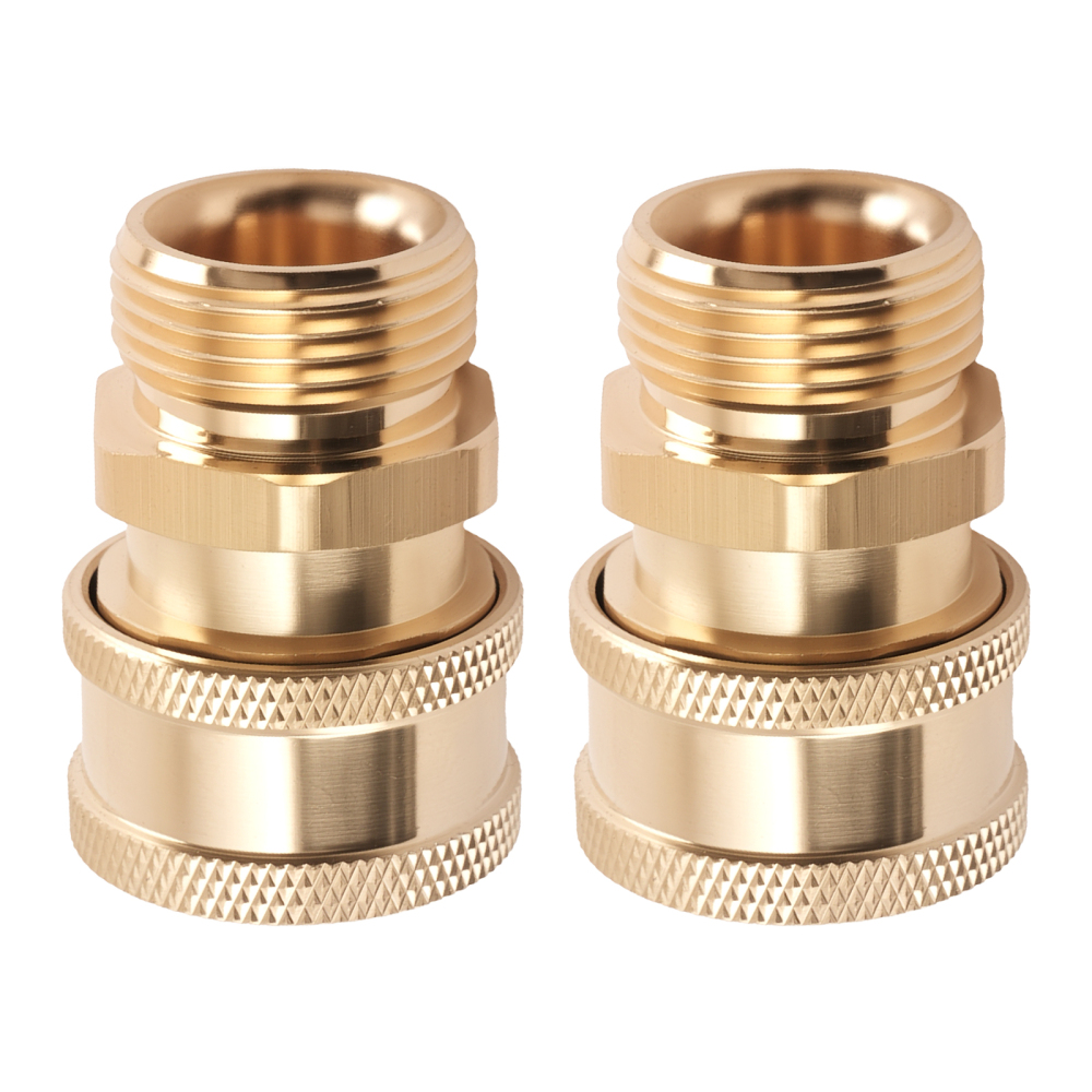3/8 Quick Connect Brass Coupler M22 for Pressure Washer Accessories 5000PSI