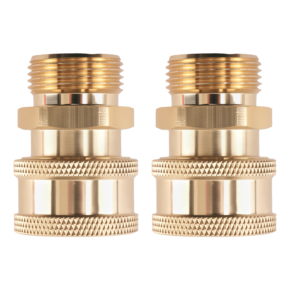 3/8 Quick Connect Brass Coupler M22 for Pressure Washer Accessories 5000PSI