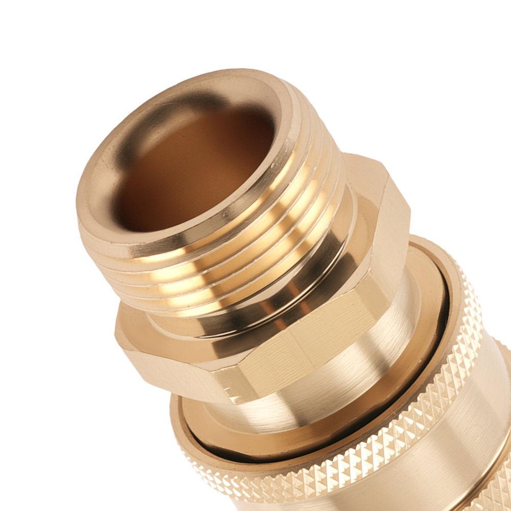 3/8 Quick Connect Brass Coupler M22 for Pressure Washer Accessories 5000PSI