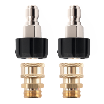 3/8 Quick Connect Brass Coupler M22 for Pressure Washer Accessories 5000PSI