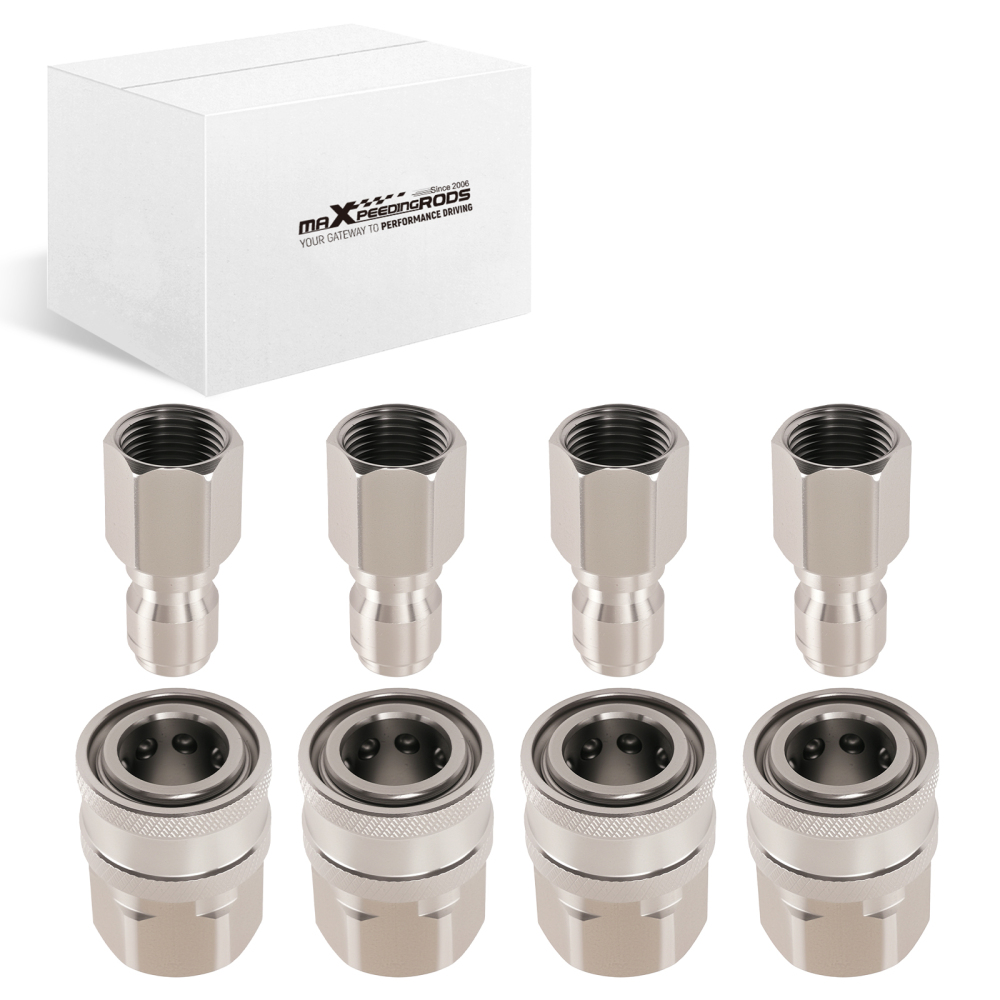 3/8 NPT Quick Connect Pressure Washer Adapter Surface Cleaner 8PCS Set