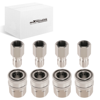 3/8 NPT Quick Connect Pressure Washer Adapter Surface Cleaner 8PCS Set