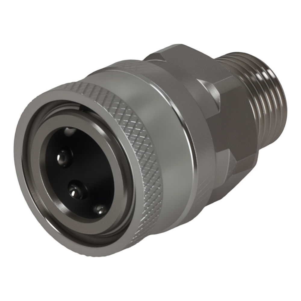 3/8 Male NPT Quick Connect Pressure Washer Adapter Plug Socket Set 4 Piece