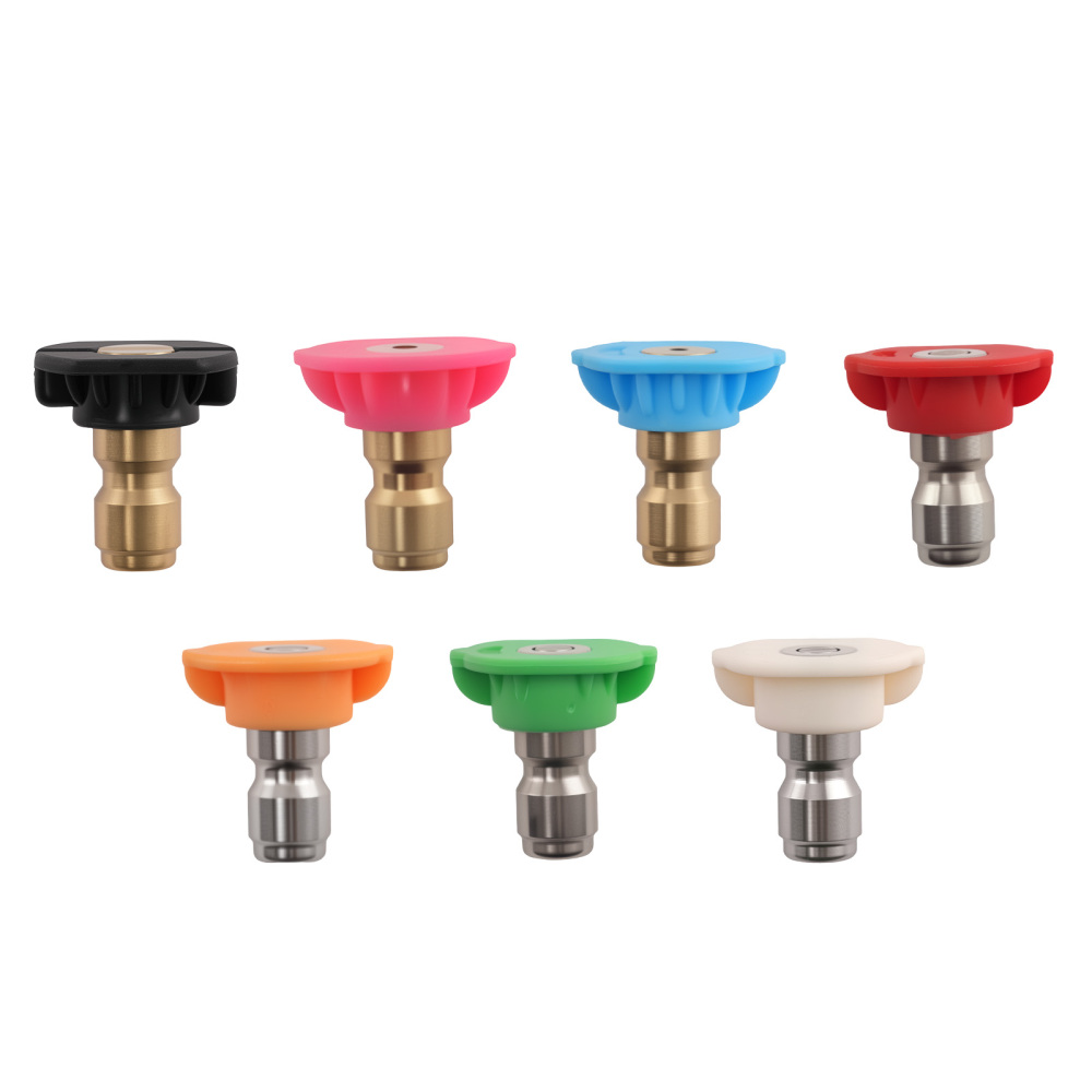 6pcs 15in Pressure Washer Extension Wand Stainless Steel w/ 7 Spray Nozzles