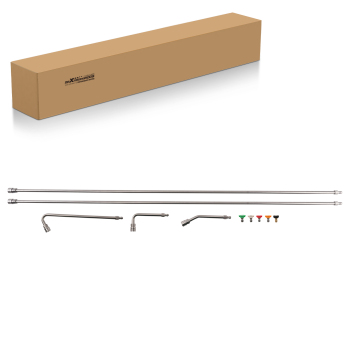 120 Pressure Washer Extension Rod with 3 Curved Wands5 Nozzle Tips