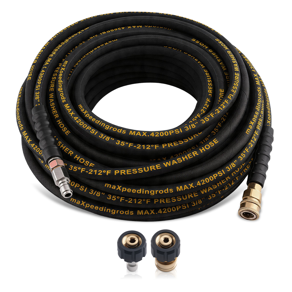 100 Feet Flexible Pressure Washer Hose 3/8 4200PSI for Simpson compatible for Honda Karcher