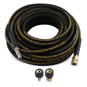 100 Feet Flexible Pressure Washer Hose 3/8 4200PSI for Simpson compatible for Honda Karcher