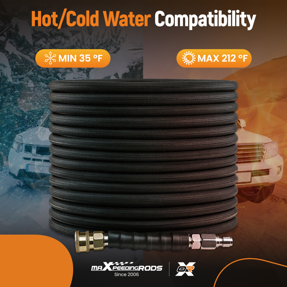 100 Feet Flexible Pressure Washer Hose 3/8 4200PSI for Simpson compatible for Honda Karcher