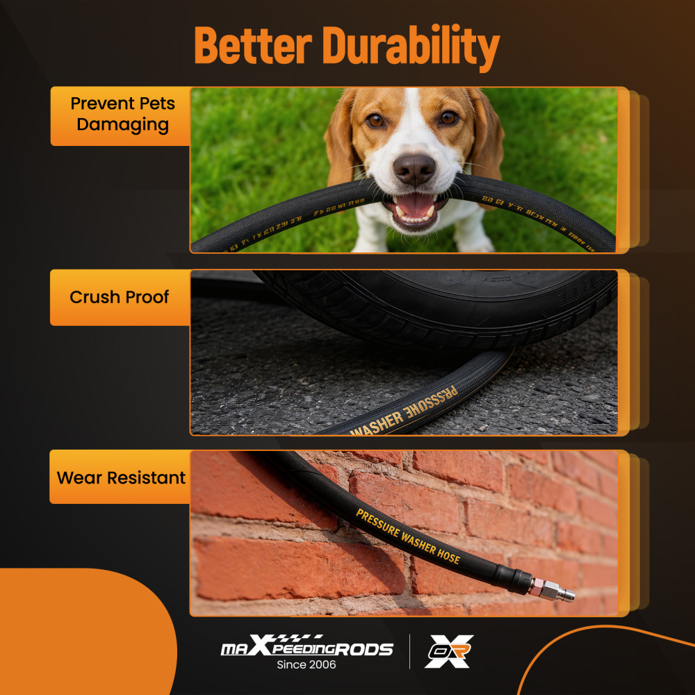 200FT 3/8 Pressure Washer Hose 4800PSI for Champion Westinghouse compatible for Husqvarna