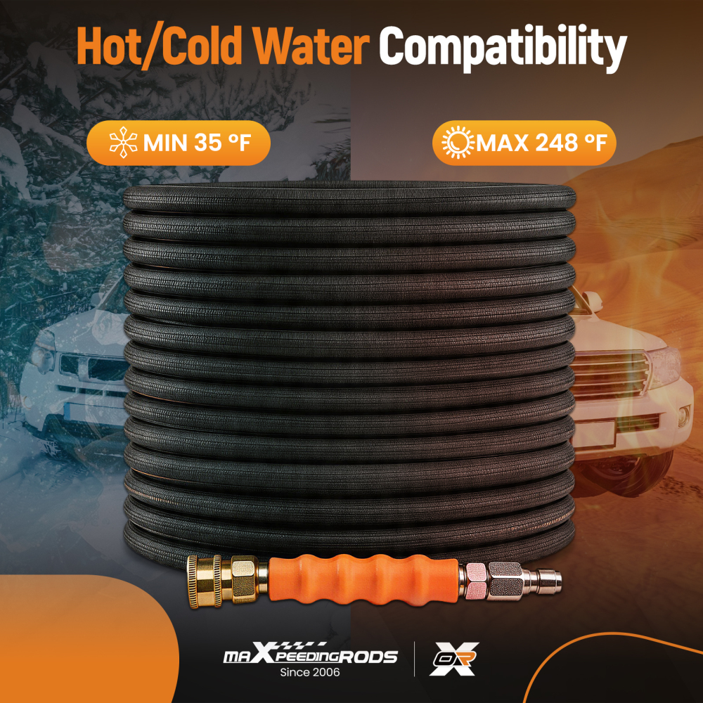 200FT 3/8 Pressure Washer Hose 4800PSI for Champion Westinghouse compatible for Husqvarna