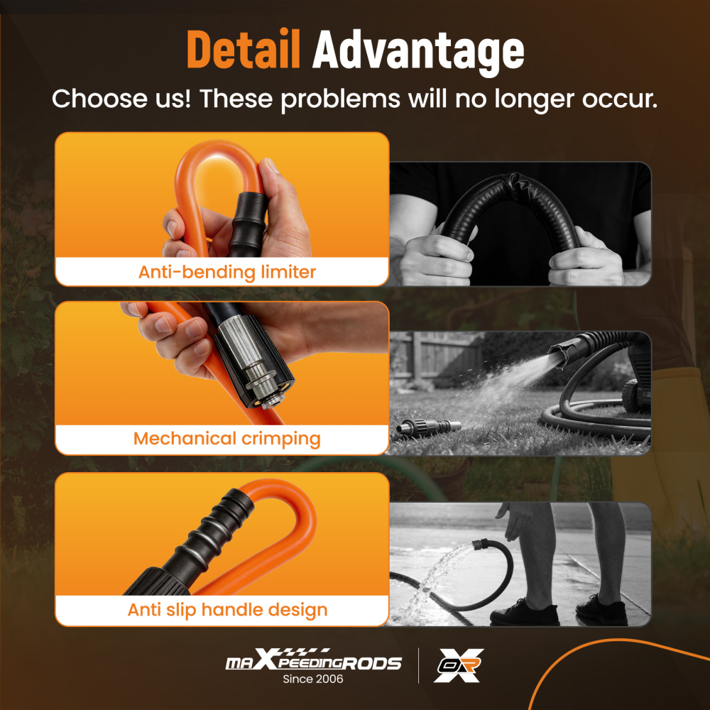 50FT Pressure Washer Extension Hose for Ryobi Craftsman Troybilt 5800PSI M22-14