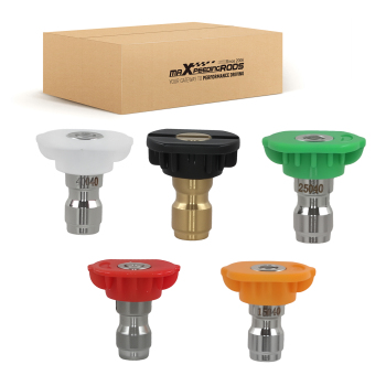 1/4 Inch Pressure Washer Nozzle Tips 4000 PSI 5 Pack Stainless Steel Sprayer Tip